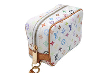 Load image into Gallery viewer, 極美品 LOUIS VUITTON ルイヴィトン トゥルース ワピティ ポーチ M58033 モノグラム マルチカラー ホワイト 村上隆 中古 4b004637