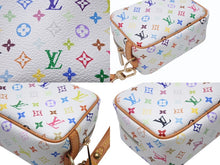 Load image into Gallery viewer, 極美品 LOUIS VUITTON ルイヴィトン トゥルース ワピティ ポーチ M58033 モノグラム マルチカラー ホワイト 村上隆 中古 4b004637