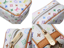 Load image into Gallery viewer, 極美品 LOUIS VUITTON ルイヴィトン トゥルース ワピティ ポーチ M58033 モノグラム マルチカラー ホワイト 村上隆 中古 4b004637