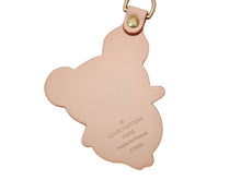 Load image into Gallery viewer, 新品同様 LOUIS VUITTON ルイヴィトン キーホルダー 村上隆 コラボ 150周年記念限定150周年記念限定 M62637 ヌメ革 ベージュ 中古 4b004638