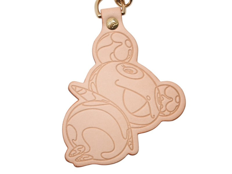 Like new LOUIS VUITTON Keychain Takashi Murakami Collaboration 150th Anniversary Limited 150th Anniversary Limited M62637 Tanned Leather Beige Used 4b004638