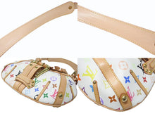 画像をギャラリービューアに読み込む, 新品同様 LOUIS VUITTON ルイヴィトン テダPM ハンドバッグ モノグラム 村上隆 ブロン M92348 マルチカラー ホワイト 中古 4b004639