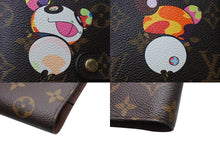 Load image into Gallery viewer, LOUIS VUITTON ルイヴィトン 手帳カバー アジェンダPM モノグラムパンダ 村上隆 R20011 ブラウン マルチカラー 美品 中古 4b004640