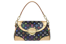 画像をギャラリービューアに読み込む, 極美品 LOUIS VUITTON ルイヴィトン ショルダーバッグ M40204 ビバリーMM モノグラムマルチカラー ブラック ゴールド金具 中古 4b004642