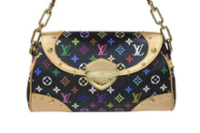 画像をギャラリービューアに読み込む, 極美品 LOUIS VUITTON ルイヴィトン ショルダーバッグ M40204 ビバリーMM モノグラムマルチカラー ブラック ゴールド金具 中古 4b004642