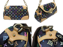 画像をギャラリービューアに読み込む, 極美品 LOUIS VUITTON ルイヴィトン ショルダーバッグ M40204 ビバリーMM モノグラムマルチカラー ブラック ゴールド金具 中古 4b004642