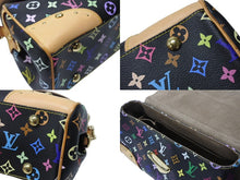 画像をギャラリービューアに読み込む, 極美品 LOUIS VUITTON ルイヴィトン ショルダーバッグ M40204 ビバリーMM モノグラムマルチカラー ブラック ゴールド金具 中古 4b004642