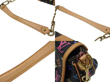 画像をギャラリービューアに読み込む, 極美品 LOUIS VUITTON ルイヴィトン パティ ワンショルダーバッグ M40306 モノグラム マルチカラー ブラック 村上隆 中古 4b004643