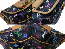 画像をギャラリービューアに読み込む, 極美品 LOUIS VUITTON ルイヴィトン パティ ワンショルダーバッグ M40306 モノグラム マルチカラー ブラック 村上隆 中古 4b004643