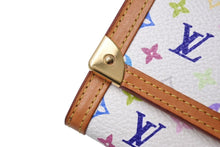 Load image into Gallery viewer, 極美品 LOUIS VUITTON ルイヴィトン ポルトモネ プラ コインケース 小銭入れ M92657 モノグラム マルチカラー ホワイト 村上隆 中古 4b004644