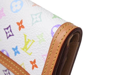 Load image into Gallery viewer, 極美品 LOUIS VUITTON ルイヴィトン ポルトモネ プラ コインケース 小銭入れ M92657 モノグラム マルチカラー ホワイト 村上隆 中古 4b004644