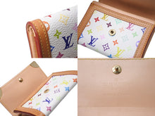 Load image into Gallery viewer, 極美品 LOUIS VUITTON ルイヴィトン ポルトモネ プラ コインケース 小銭入れ M92657 モノグラム マルチカラー ホワイト 村上隆 中古 4b004644