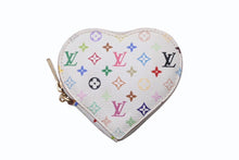 Load image into Gallery viewer, 極美品 LOUIS VUITTON ルイヴィトン ポルトモネ クール コインケース 小銭入れ M60040 モノグラム マルチカラー ホワイト 村上隆 中古 4b004645