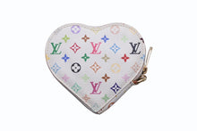 Load image into Gallery viewer, 極美品 LOUIS VUITTON ルイヴィトン ポルトモネ クール コインケース 小銭入れ M60040 モノグラム マルチカラー ホワイト 村上隆 中古 4b004645