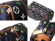 Load image into Gallery viewer, 極美品 LOUIS VUITTON ルイヴィトン ポーチ トゥルース ワピティ ポーチ M58034 モノグラム マルチカラー ブラック 村上隆 中古 4b004647