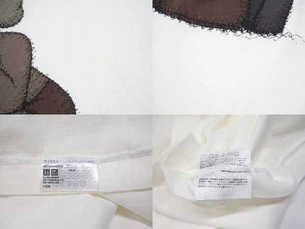 極美品 UNIQLO ユニクロ ｘ KAWS カウズ コラボ 半袖Tシャツ ホワイト サイズ XL 中古4b005648