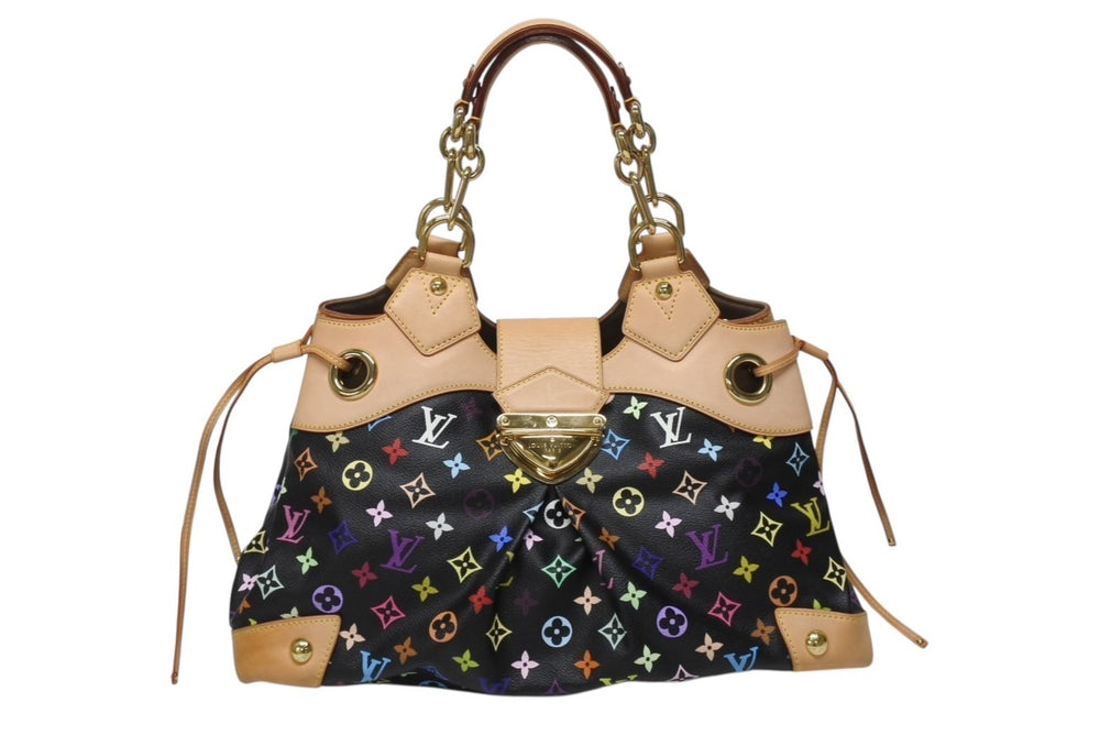 LOUIS VUITTON Monogram Multicolor Takashi Murakami Ursula Black Handbag M40124 Good Condition Used 4b004649