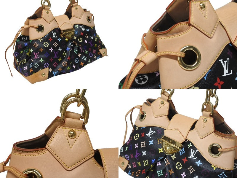 LOUIS VUITTON Monogram Multicolor Takashi Murakami Ursula Black Handbag M40124 Good Condition Used 4b004649
