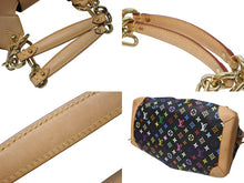 Load image into Gallery viewer, LOUIS VUITTON ルイヴィトン モノグラム マルチカラー 村上隆 ウルスラ ブラック ハンドバッグ M40124 美品 中古 4b004649