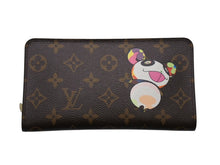 Load image into Gallery viewer, 極美品 LOUIS VUITTON ルイ ヴィトン × 村上隆 コラボ 長財布 M61729 パンダ ポルトモネジップ モノグラムキャンバス 中古 4b004650