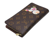 Load image into Gallery viewer, 極美品 LOUIS VUITTON ルイ ヴィトン × 村上隆 コラボ 長財布 M61729 パンダ ポルトモネジップ モノグラムキャンバス 中古 4b004650