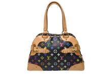 Load image into Gallery viewer, 極美品 LOUIS VUITTON ルイヴィトン ショルダーバッグ クラウディア ノワール M40194 モノグラム マルチカラー ブラック 村上隆 中古 4b004651