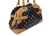 Load image into Gallery viewer, 極美品 LOUIS VUITTON ルイヴィトン ショルダーバッグ クラウディア ノワール M40194 モノグラム マルチカラー ブラック 村上隆 中古 4b004651