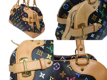 Load image into Gallery viewer, 極美品 LOUIS VUITTON ルイヴィトン ショルダーバッグ クラウディア ノワール M40194 モノグラム マルチカラー ブラック 村上隆 中古 4b004651