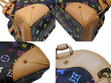Load image into Gallery viewer, 極美品 LOUIS VUITTON ルイヴィトン ショルダーバッグ クラウディア ノワール M40194 モノグラム マルチカラー ブラック 村上隆 中古 4b004651