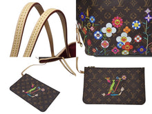 Load image into Gallery viewer, 新品未使用 LOUIS VUITTON ルイヴィトン モノグラム LV × TM ネヴァーフルMM トートバッグ M13271 村上隆 ブラウン ゴールド金具 中古 4b004653