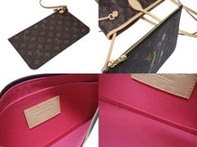 Load image into Gallery viewer, 新品未使用 LOUIS VUITTON ルイヴィトン モノグラム LV × TM ネヴァーフルMM トートバッグ M13271 村上隆 ブラウン ゴールド金具 中古 4b004653