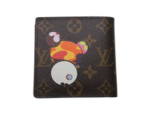 Load image into Gallery viewer, 極美品 LOUIS VUITTON ルイヴィトン ポルトフォイユマルコ M61666 二つ折り財布 村上隆 モノグラムパンダ 中古 4b004655