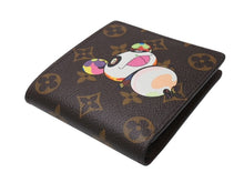 Load image into Gallery viewer, 極美品 LOUIS VUITTON ルイヴィトン ポルトフォイユマルコ M61666 二つ折り財布 村上隆 モノグラムパンダ 中古 4b004655