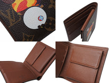 Load image into Gallery viewer, 極美品 LOUIS VUITTON ルイヴィトン ポルトフォイユマルコ M61666 二つ折り財布 村上隆 モノグラムパンダ 中古 4b004655