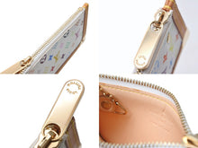 Load image into Gallery viewer, 新品同様 LOUISVUITTON ルイヴィトン ポシェットクレコインケース M92655 モノグラムマルチカラー 村上隆 ホワイト 中古 4b004657
