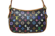 画像をギャラリービューアに読み込む, 極美品 LOUIS VUITTON ルイヴィトン ショルダーバッグ M40052 ロッジGM 村上隆 ノアール ブラック マルチカラー ゴールド金具 中古 4b004658