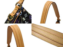 画像をギャラリービューアに読み込む, 極美品 LOUIS VUITTON ルイヴィトン ショルダーバッグ M40052 ロッジGM 村上隆 ノアール ブラック マルチカラー ゴールド金具 中古 4b004658