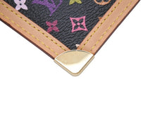Load image into Gallery viewer, 極美品 LOUIS VUITTON ルイヴィトン ポシェットクレ コインケース ブラック マルチカラー 村上隆 M92654 ゴールド金具 中古 4b004659