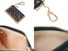Load image into Gallery viewer, 極美品 LOUIS VUITTON ルイヴィトン ポシェットクレ コインケース ブラック マルチカラー 村上隆 M92654 ゴールド金具 中古 4b004659