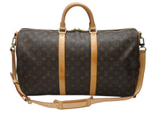 画像をギャラリービューアに読み込む, 極美品 LOUIS VUITTON ルイヴィトン モノグラム キーポルバンドリエール50 ブラウン M41416 ボストンバッグ 中古 4b004662
