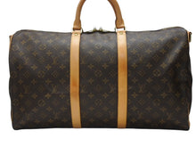 画像をギャラリービューアに読み込む, 極美品 LOUIS VUITTON ルイヴィトン モノグラム キーポルバンドリエール50 ブラウン M41416 ボストンバッグ 中古 4b004662