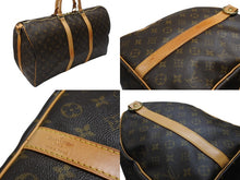 画像をギャラリービューアに読み込む, 極美品 LOUIS VUITTON ルイヴィトン モノグラム キーポルバンドリエール50 ブラウン M41416 ボストンバッグ 中古 4b004662