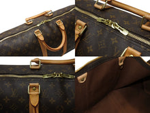 画像をギャラリービューアに読み込む, 極美品 LOUIS VUITTON ルイヴィトン モノグラム キーポルバンドリエール50 ブラウン M41416 ボストンバッグ 中古 4b004662