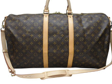 画像をギャラリービューアに読み込む, 極美品 LOUIS VUITTON ルイヴィトン モノグラム キーポルバンドリエール55 M41414 ボストンバック ブラウン 中古 4b004664