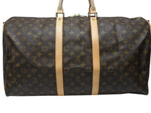 画像をギャラリービューアに読み込む, 極美品 LOUIS VUITTON ルイヴィトン モノグラム キーポルバンドリエール55 M41414 ボストンバック ブラウン 中古 4b004664