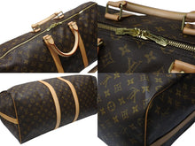 画像をギャラリービューアに読み込む, 極美品 LOUIS VUITTON ルイヴィトン モノグラム キーポルバンドリエール55 M41414 ボストンバック ブラウン 中古 4b004664