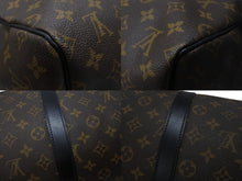 画像をギャラリービューアに読み込む, LOUIS VUITTON ルイヴィトン キーポル バンドリエール55 ボストンバッグ M56714 モノグラムマカサー ブラウン 美品 中古 4b004666