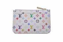 Load image into Gallery viewer, 極美品 LOUIS VUITTON ルイヴィトン ポシェット クレ コインケース 小銭入れ M93733 モノグラム マルチカラー ホワイト 村上隆 中古 4b004668