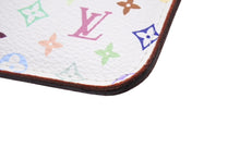 Load image into Gallery viewer, 極美品 LOUIS VUITTON ルイヴィトン ポシェット クレ コインケース 小銭入れ M93733 モノグラム マルチカラー ホワイト 村上隆 中古 4b004668