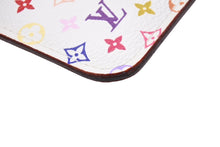 Load image into Gallery viewer, 極美品 LOUIS VUITTON ルイヴィトン ポシェット クレ コインケース 小銭入れ M93733 モノグラム マルチカラー ホワイト 村上隆 中古 4b004668